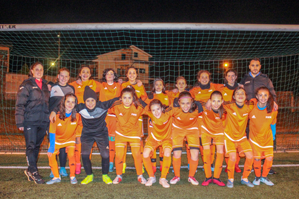 Seleção sub-14 de Futebol Feminino em preparação para Torneio Interassociações