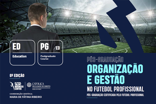 Inscrições abertas para Pós-Graduação em Organização e Gestão no Futebol Profissional