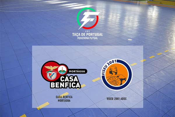 Futsal Feminino: Casa Benfica de Mortágua e Viseu 2001 ADSC jogam a terceira eliminatória da Taça de Portugal