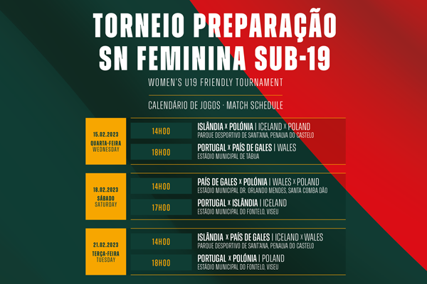 Seleção Feminina Sub-19: Torneio de preparação realiza-se em Viseu,  Penalva, S.C. Dão e Tábua