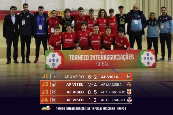 Seleção Distrital sub-15 de Futsal Masculino com trajeto concluído no TIA
