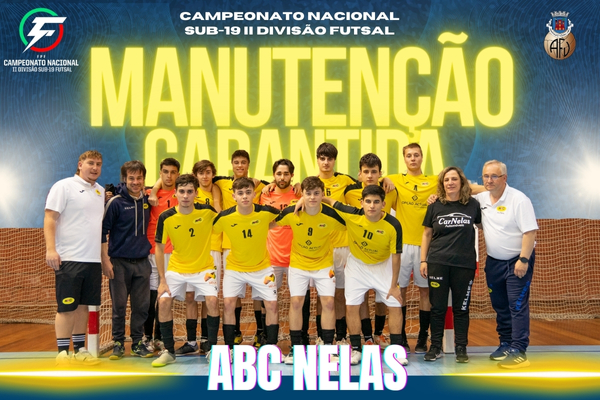 ABC Nelas garante a manutenção no Camp. Nacional Sub-19 da II Divisão de Futsal