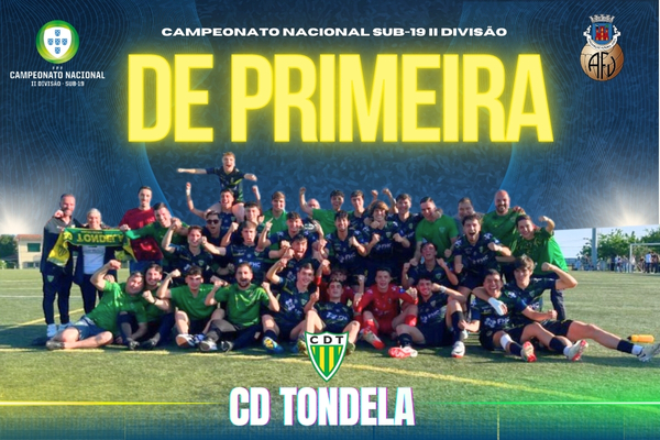 CD Tondela Sub-19 sobem para a primeira nacional