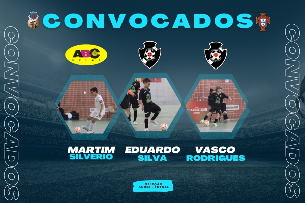 Eduardo Silva, Martim Silvério e Vasco Rodrigues convocados para a Seleção Nacional