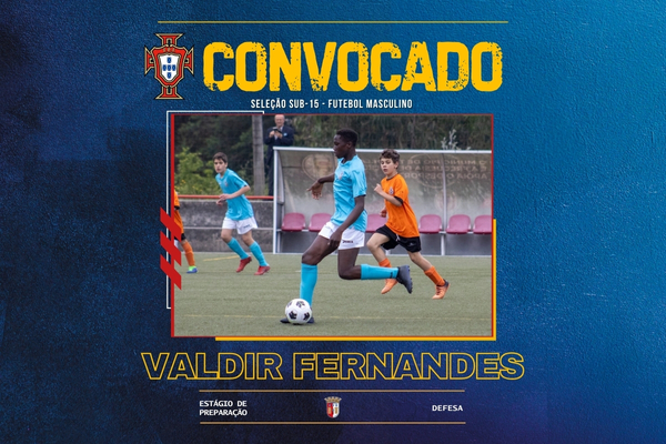 Valdir Fernandes convocado para a Seleção Nacional Sub15