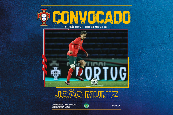 João Muniz convocado para o Campeonato da Europa 2025