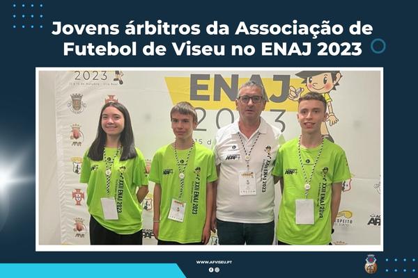 Jovens árbitros da Associação de Futebol de Viseu no ENAJ 2023