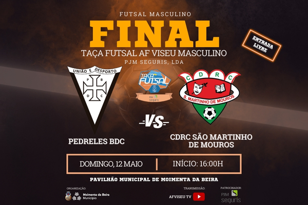 Domingo joga-se a final da Taça de Futsal AF Viseu Masculino - PJM Seguris, LDA