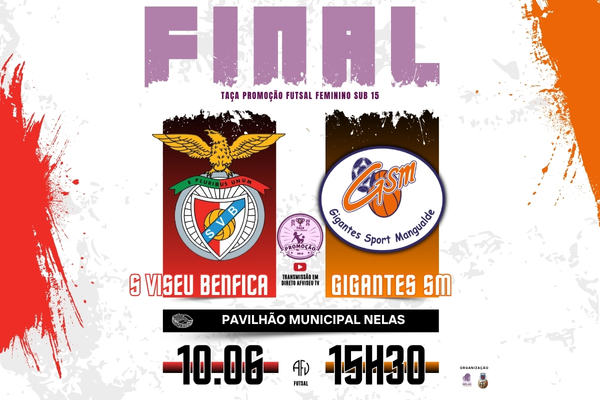 Final da Taça Promoção Futsal Feminino Sub-15 é esta terça-feira