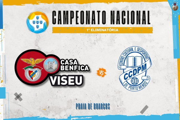 Casa Benfica de Viseu joga 1ª eliminatória da Taça de Portugal de Futebol de Praia