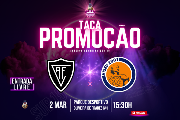 Taça Promoção Futebol Feminino Sub-15 é este domingo