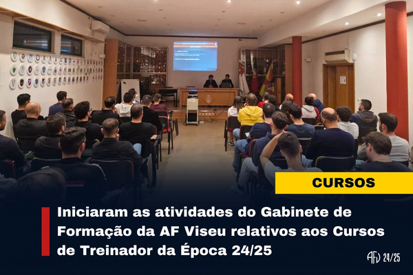 Início das Atividades dos Cursos de Treinador da AF Viseu na Época 24/25 