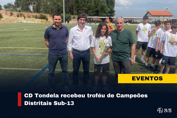 CD Tondela recebeu troféu de Campeões Distritais Sub-13