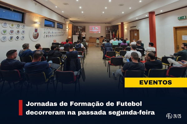 Jornadas de Formação de Futebol decorreram na passada segunda-feira