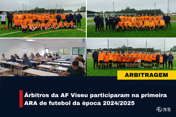 Árbitros da AF Viseu participaram na primeira ARA da época