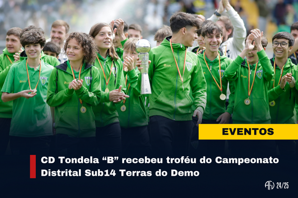 CD Tondela "B" recebeu troféu do Camp. Dist. Sub14 Terras do Demo