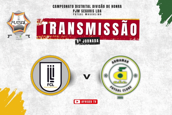 FC Lamego e Armamar FC com transmissão em direto