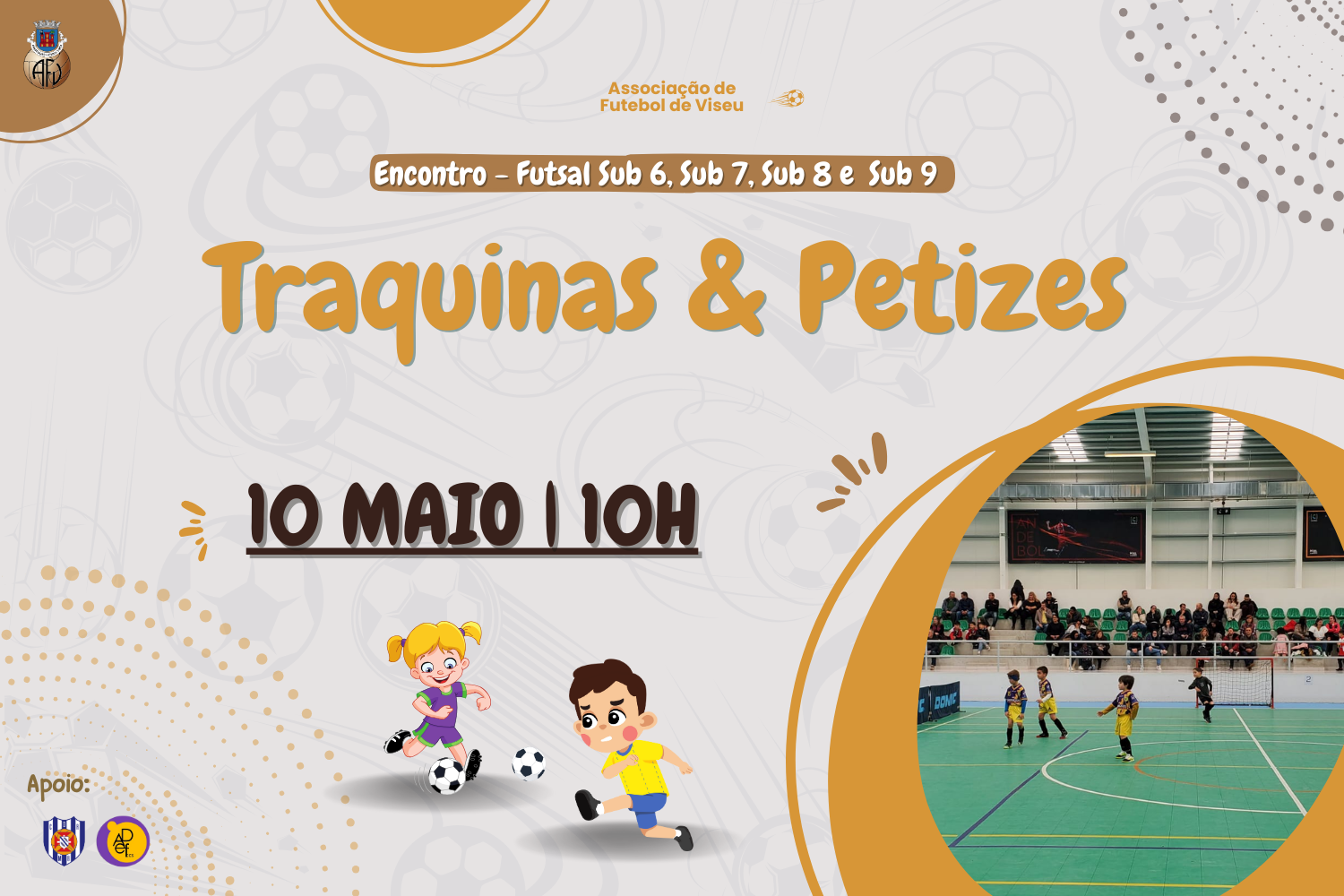 Encontro de Traquinas e Petizes de Futsal em Carregal do Sal e Moimenta da Beira