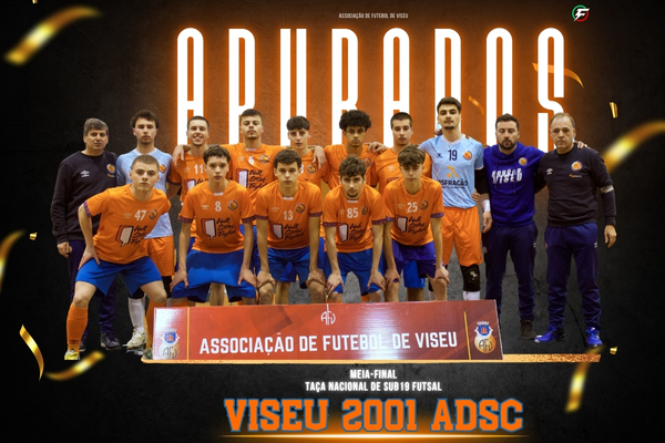 Viseu 2001 ADSC garante lugar na Final Four da Taça Nacional de Sub19 Futsal