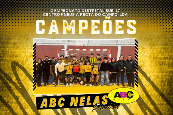 ABC Nelas conquista o Campeonato Distrital Sub-17 de Futsal Masculino