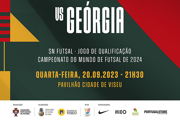 Portugal e Geórgia Futsal Masculino | Informações Bilheteira