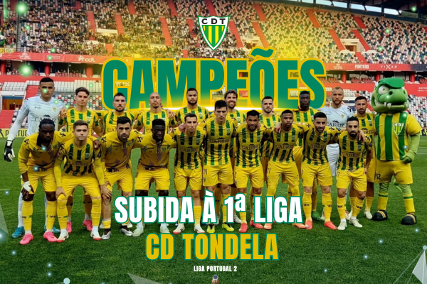 CD Tondela é campeão e de primeira