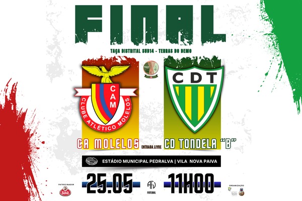 Final da Taça Distrital Sub 14 - TERRAS DO DEMO é este domingo