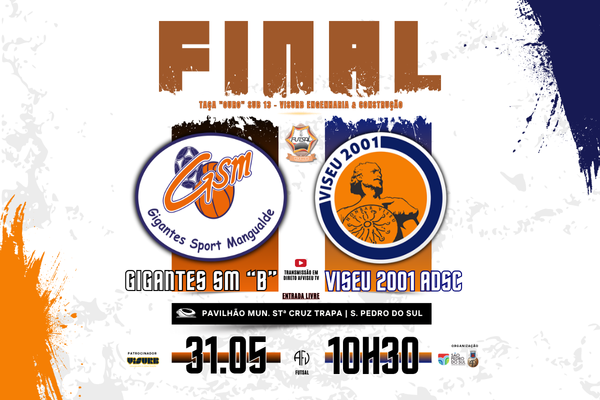 Final da Taça "OURO" Sub13 VISURB Engenharia & Construção é este sábado