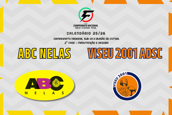  2.ª fase do Campeonato Nacional Sub-19 - II Divisão de Futsal definida