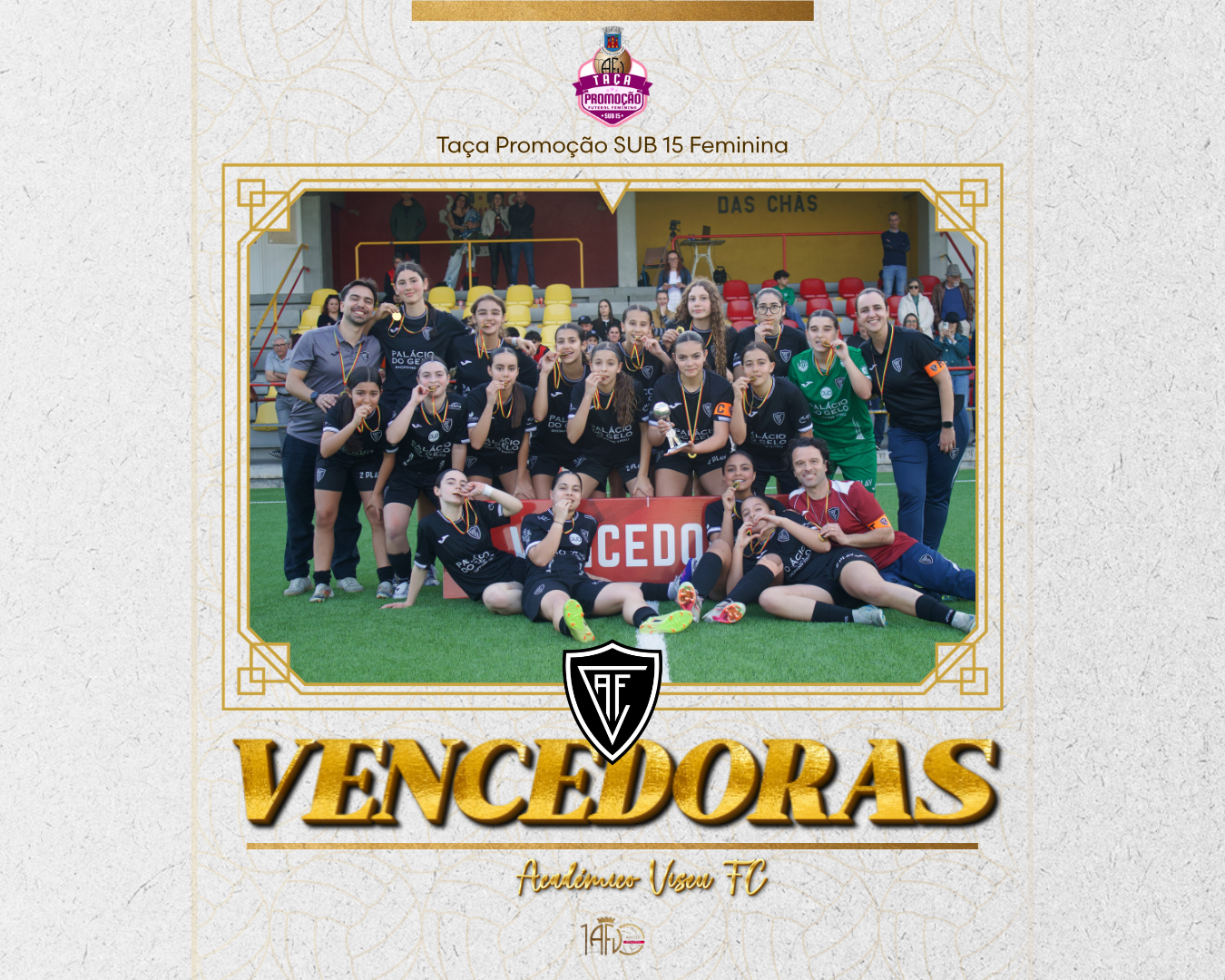 Académico de Viseu FC conquista Taça Promoção Sub-15 Feminina