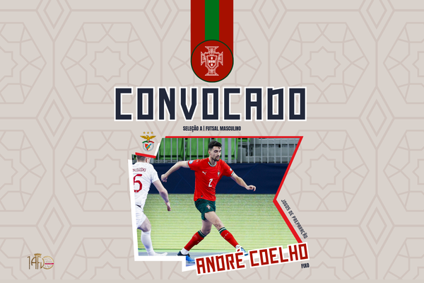 André Coelho convocado para duplo compromisso com o Japão