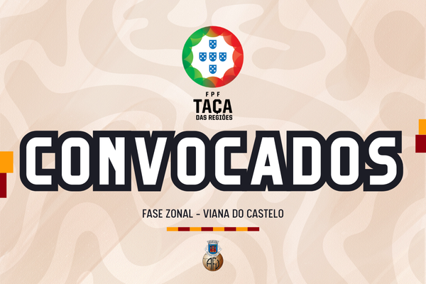 Eleitos para a Fase Zonal da Taça das Regiões.