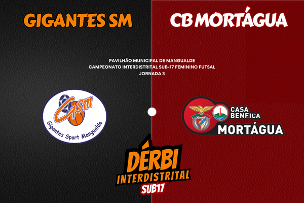 Gigantes S Mangualde e CB Mortágua no primeiro dérbi Interdistrital da época