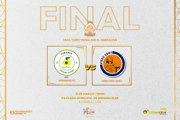Taça "Ouro" Futsal Sub 15 HABIFACTUS é este sábado