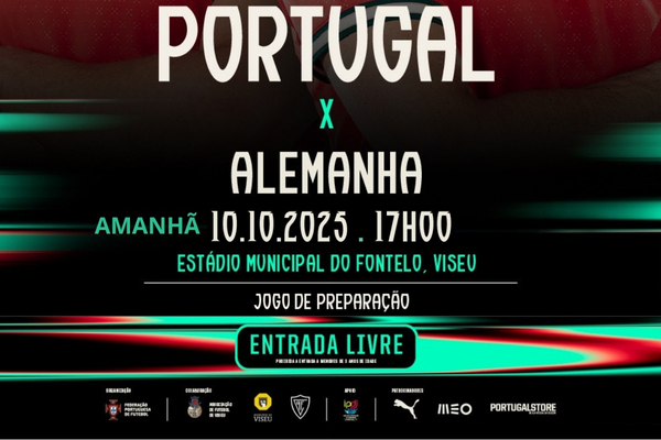 Seleção Nacional Sub-20 defronta Alemanha esta sexta-feira em Viseu