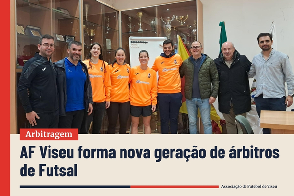 AF Viseu forma nova geração de árbitros de Futsal