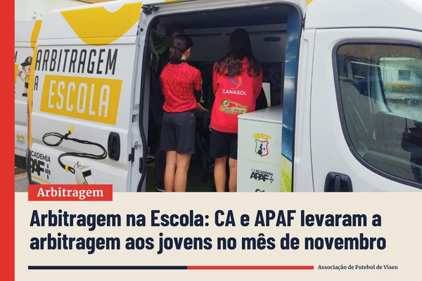 Arbitragem na Escola: Conselho de Arbiragem e APAF levaram a arbitragem aos jovens no mês de novembro