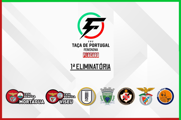 1ª Eliminatória sorteada da Taça de Portugal Feminina de Futsal Placard