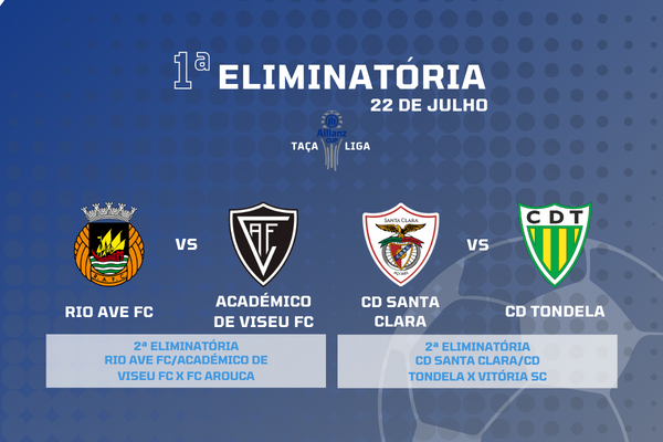 Académico de Viseu FC e CD Tondela conhecem adversários da Taça da Liga