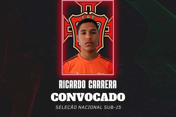 Ricardo Carrera convocado para a Seleção Nacional de Futebol sub-15 |  Associação de Futebol de Viseu
